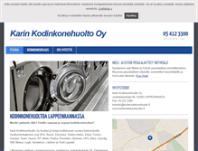 Tablet Screenshot of karinkodinkonehuolto.fi